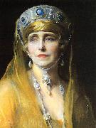 Philip Alexius de Laszlo Portrait of Queen Marie of Romania Sweden oil painting artist